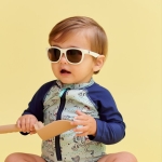 Babiators Original Navigator: Sweet Cream | Amber Lenses | 3-5 años