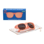 Babiators Polarizado Navigator: Perfectly Papaya | Peach Mirrored Lenses | 0-2 años