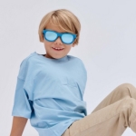 Babiators Polarizado Navigator: Midnight Blue | Light Blue Mirrored Lenses | 0-2 años