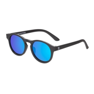 Babiators Polarizado Keyhole Jet Black | Cobalt Mirrored Lenses | 3-5 años