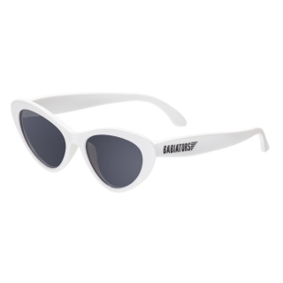 Babiators Original Cat-Eye: Wicked White I Smoke Lenses I 0-2 años